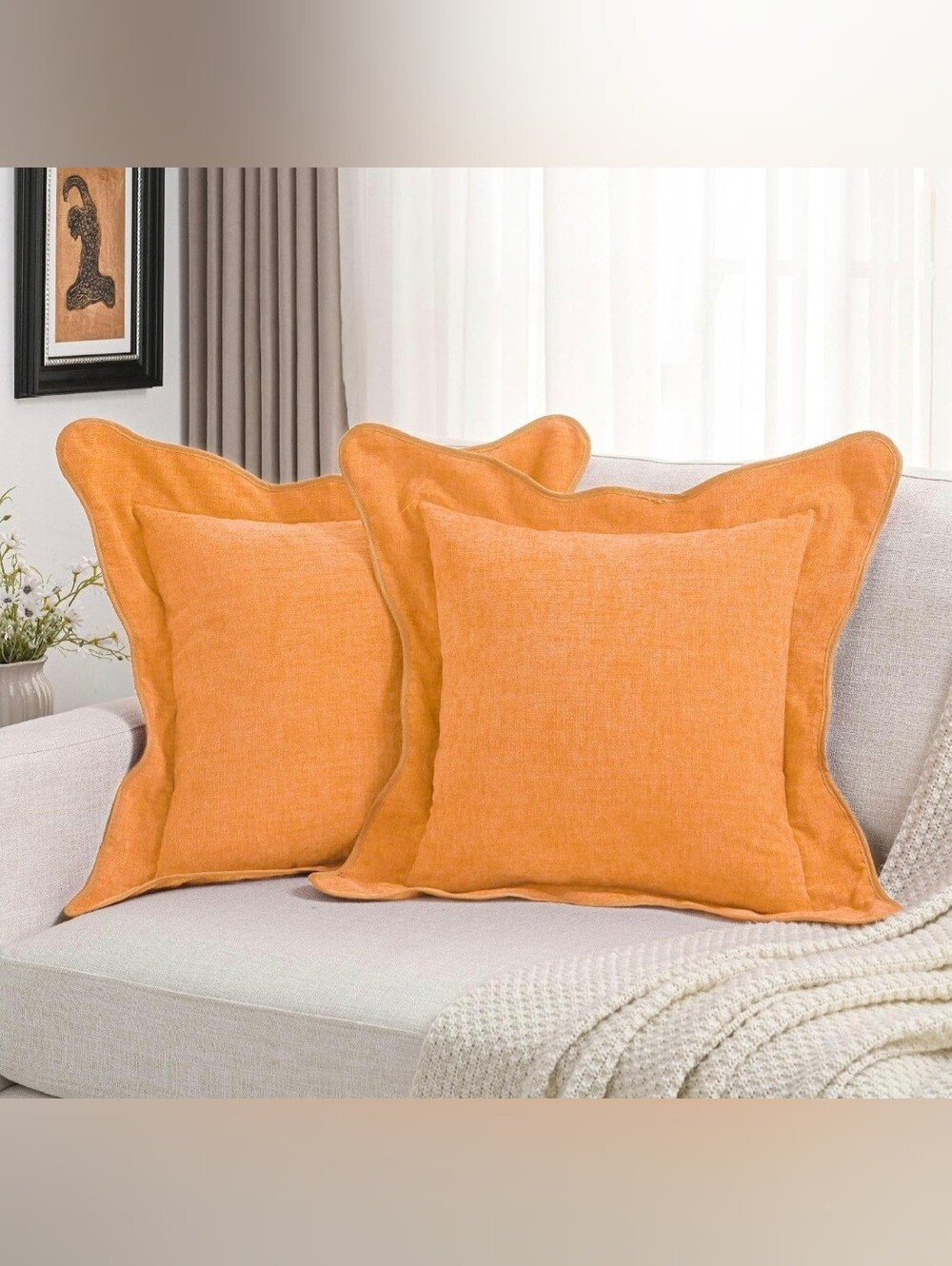 18x18 Pillow Covers Orange